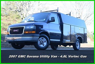 GMC : Savana Enclosed Utility Van 07 gmc savana cutaway enclosed utility van 4.8 l vortec gas used chevy chevrolet