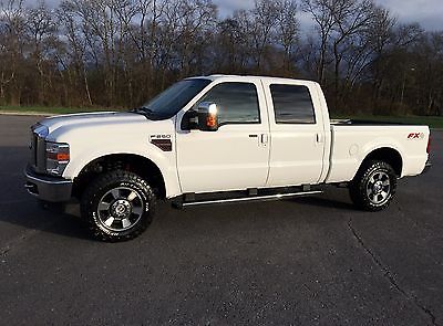 Ford : F-250 Lariat 2010 ford f 250 diesel lariat crew cab fx 4 leather backup cam htd seats new tires