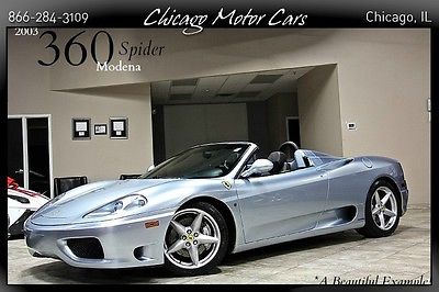 Ferrari : 360 2dr Convertible 2003 ferrari 360 modena spider 6 speed manual daytona seats fully serviced wow