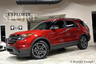 Ford : Explorer 4dr SUV 2013 ford explorer sport suv 49 k msrp red ruby metallic trailer tow pkg wow