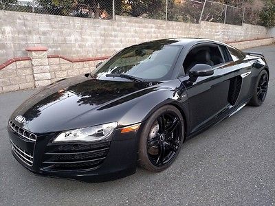 Audi : R8 5.2 quattro 2010 audi r 8 5.2 liter v 10 525 hp professionally lowered stainless exhaust ca