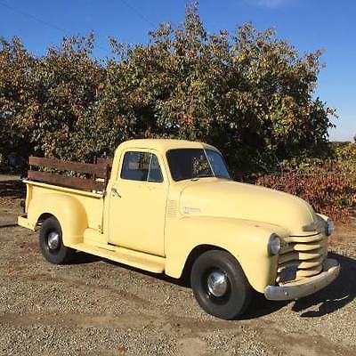 Chevrolet : Other Pickups 3100,1/2 Ton, Short Bed, California Truck 1952 chevrolet pickup california truck half ton short bed 1949 1950 1951 1953