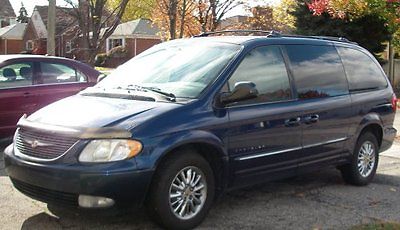 Chrysler : Town & Country Touring 2001 blue chrysler town country van touring ed awd beautiful leather as is