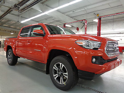 Toyota : Tacoma Double Cab Short Bed 4x4 3.5L V6 Sport Inferno New 2016 Tacoma Double Cab 4x4 TRD Sport Navigation Camera Inferno Paint 4WD