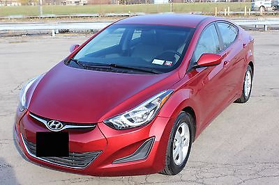 Hyundai : Elantra SE 2014 hyundai elantra se red with gray cloth interior