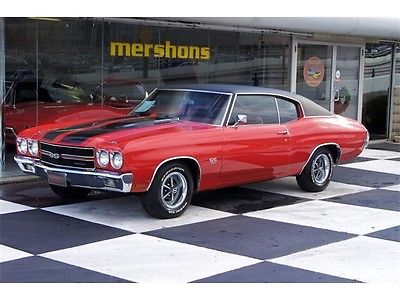 Chevrolet : Chevelle SS 1970 chevrolet chevelle ss matching numbers 396 350 hp 4 speed red red