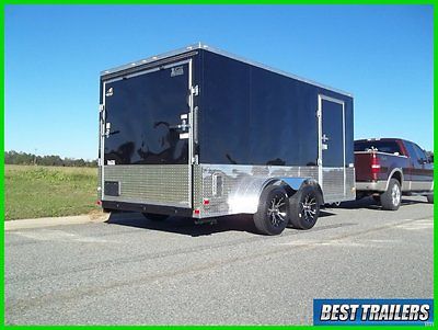 2016 7 x 14 motorcycle package New enclosed cargo trailer 7x14 v nose extra tall