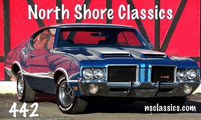 Oldsmobile : 442 APPEARANCE PACKAGE-  1972 oldsmobile 442 tribute super solid factory 26 code stratomist blue 70 71 69