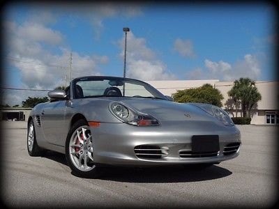 Porsche : Boxster S CARFAX CERTIFIED, TIPTRONIC, SUPER LOW MILES, SILVER/BLACK- ABSOLUTELY PRISTINE!