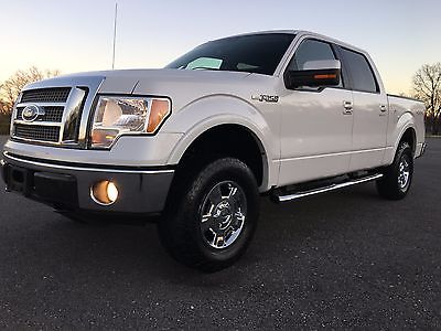 Ford : F-150 Lariat 2010 ford f 150 lariat crew cab 4 x 4 leather htd cld seats backup cam leveled