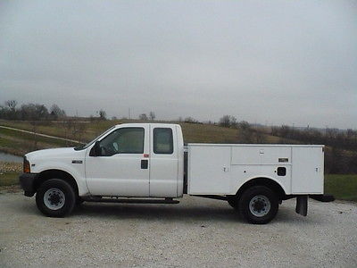 Ford : F-350 XL 2001 ford f 350 xl super duty 4 x 4 extended cab utility box auto a c cleantruck