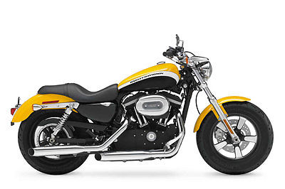 Harley-Davidson : Sportster 2012 harley davidson sportster xl 1200 c motorcycle yellow black 2300 mi