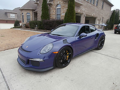 Porsche : 911 2016 porsche gt 3 rs rare ultraviolet ceramic composite breaks tons of options