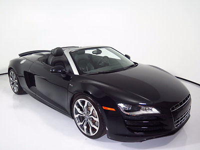 Audi : R8 2dr Conv Auto quattro Spyder 5.2L 2011 audi r 8 v 10 conv navigation rear camera bang olufsen sound 2012 2013