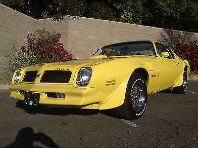 Pontiac : Trans Am 1976 pontiac trans am 400 auto 76 k actual miles 2 owner number matching yellow