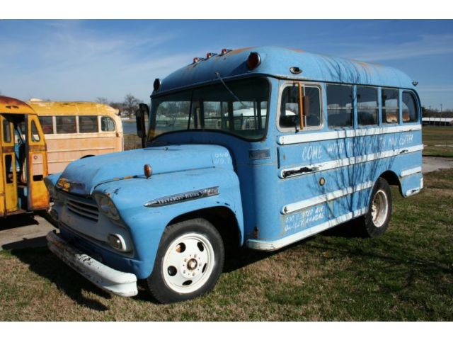 Chevrolet : Other 1958 chevrolet school bus hot rod rat rod apache