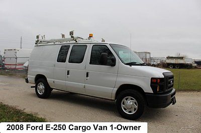 Ford : E-Series Van Commercial 2008 ford e 250 cargo van work commercial used 4.6 l v 8 auto fleet e 150 e 350