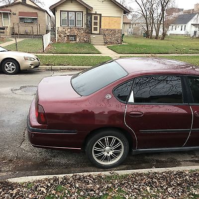 Chevrolet : Impala 2000 chevrolet impala burgundy pretty clean inside and out 3800 motor