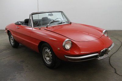 Alfa Romeo : Other Matching Numbers Red Soft Top Spare Tire Desirable Chrome Bumpers Driver