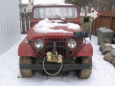 Jeep : CJ 1980 jeep 6 cylinder 4 wheel w meyer s power angle plow