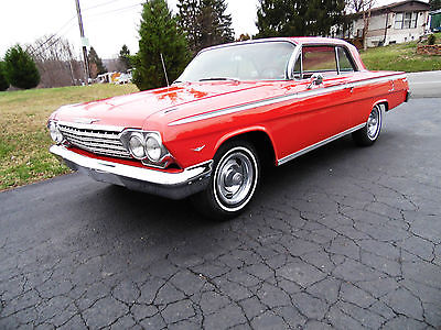 Chevrolet : Impala Base Hardtop 2-Door 1962 chevrolet impala red on red with only 30 k miles