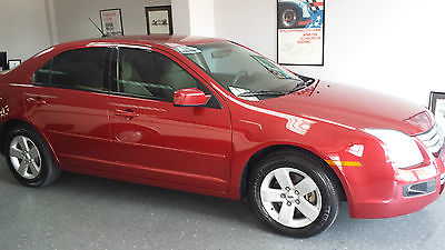 Ford : Fusion SE Sedan 4-Door 2008 red ford fusion sedan one owner excellent condition houston tx