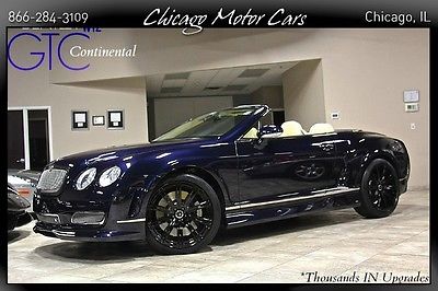 Bentley : Continental GT 2dr Convertible 2007 bentley continental gtc strut front grille savini 21 wheels blue soft top