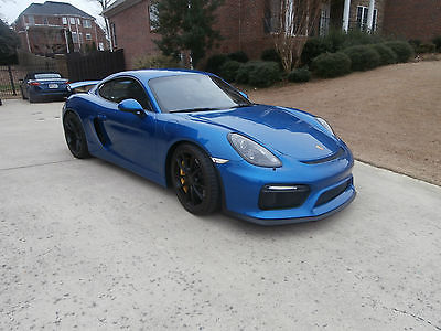 Porsche : Cayman 2016 porsche cayman gt 4 sapphire blue metallic ceramic composite brakes