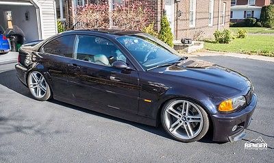 BMW : M3 Base Coupe 2-Door 2003 bmw e 46 m 3 carbon black 6 mt 90 k miles mint