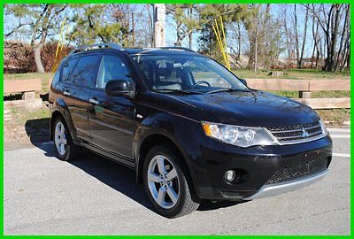 Mitsubishi : Outlander XLS AWD 4WD V6 NAVIGATION NAV SUNROOF  LOADED LUXURY PACKAGE LEATHER LOW MILES 3RD ROW 7 SEATER STORM FLOOD LOSS SALVAGE