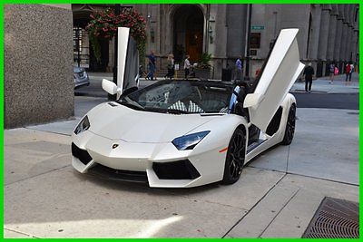 Lamborghini : Aventador LP700-4 2014 lp 700 4 roadster bianco canopus matt finish call roland kantor 847 343 2721