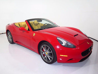 Ferrari : California 2dr Convertible 2011 ferrari california 7 k miles diamond stitched seats shields red calipers 10