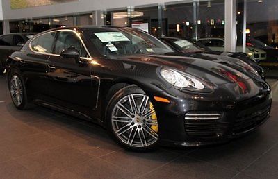 Porsche : Panamera V8 2014 porsche panamera turbo v 8 black interior leather navi new s