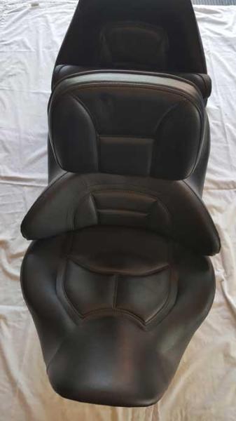 Genuine Honda double heated seat with riders & passengers backrest.