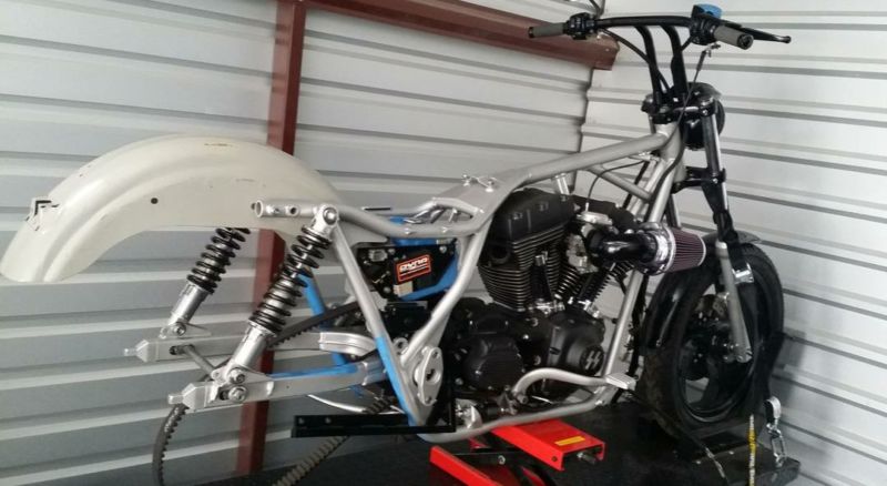 Project Harley Davidson FXR New Paughco frame & 2000 mi. on fresh mot