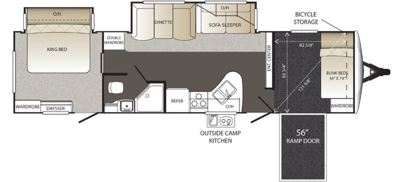 2016 Riverside Rv 819 Toy Hauler