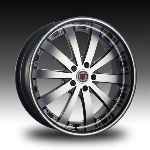 RED SPORT 20X8.5 BLACK AND MACHINE WHEEL+TIRE PACKAGE