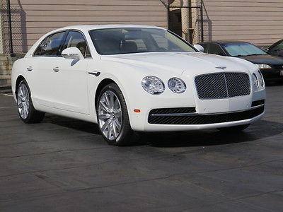 Bentley : Continental Flying Spur W12 Demonstrator in Glacier White. Low miles! 2016 bentley flying spur w 12 demonstrator vehicle glacier white saffron low mile