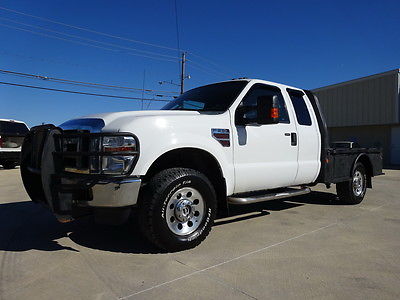 Ford : F-250 CM CUSTOM FLAT BED 2010 ford f 250 xlt diesel 4 x 4 auto ext cab flatbed 2 owner drives great lowmls