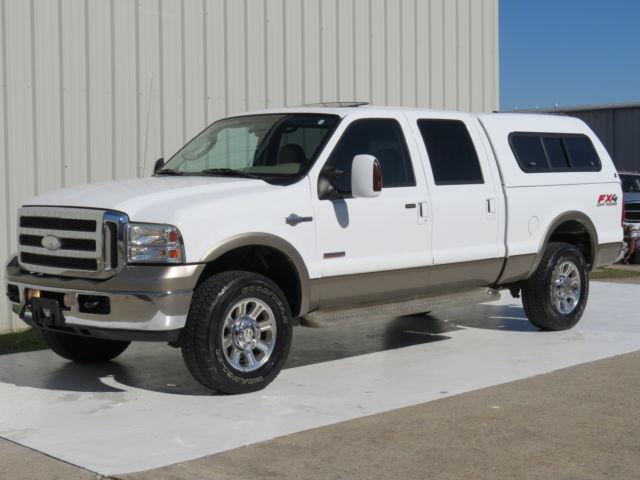 Ford : F-250 Diesel 4x4 05 f 250 king ranch 6.0 powerstroke fx 4 155 k 2 owners sunroof heated s camper tx
