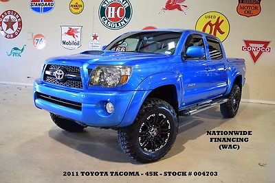 Toyota : Tacoma TRD SPORT 4X4 LIFTED,BACK-UP CAM,BLK WHEELS,45K,WE FINANCE 11 tacoma double cab trd sport 4 x 4 lifted back up cam 17 in whls 45 k we finance