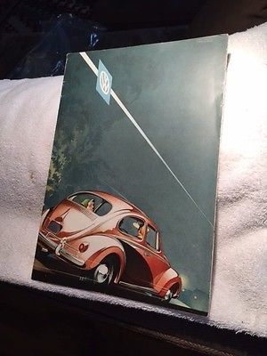 Volkswagen : Beetle - Classic Vintage 1950's color VW brochure