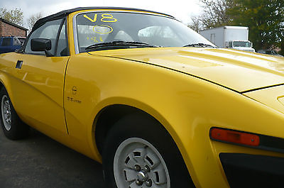 Triumph : Other Convertible coupe 1981 triumph tr 8 convertible nicely repainted yellow 8 cyl