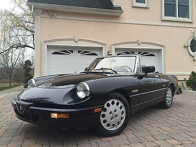 Alfa Romeo : Spider SPIDER Quadrifoglio 1988 alfa romeo spider quadrifoglio 27 k miles garaged hard soft top tuned 100