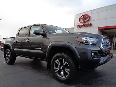 Toyota : Tacoma Double Cab Short Bed 4x4 3.5L V6 Sport Mag Gray New 2016 Tacoma Double Cab 4x4 TRD Sport Navigation Camera Magnetic Gray 4WD