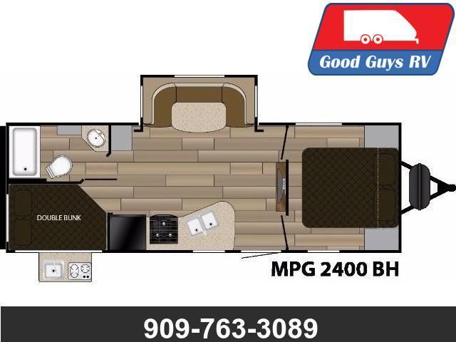 2016 Cruiser Rv Corp MPG 2400BH BUNK HOUSE SLIDE