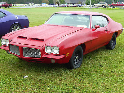 Pontiac : GTO Base 1971 pontiac gto base 6.6 l red 400 auto 411 posi headers shifter tack