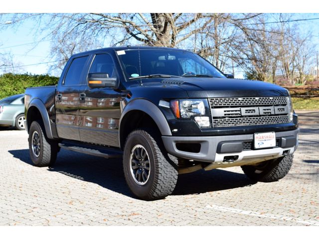 Ford : F-150 4WD SuperCre 2011 raptor crew cab black nav roof sony