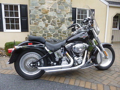 Harley-Davidson : Softail 2002 flstfi softail fat boy