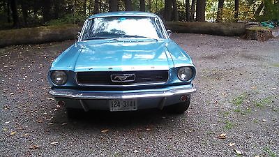 Ford : Mustang LT Blue Vinyl White Pony 1966 ford mustang